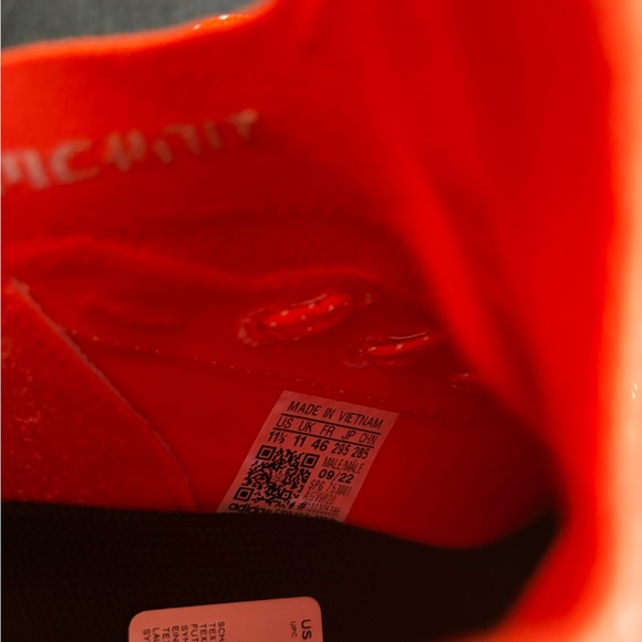 Adidas Adizero PrimeKnit Orange/White Football Cleats Size 11.5 - Picture 6 of 8